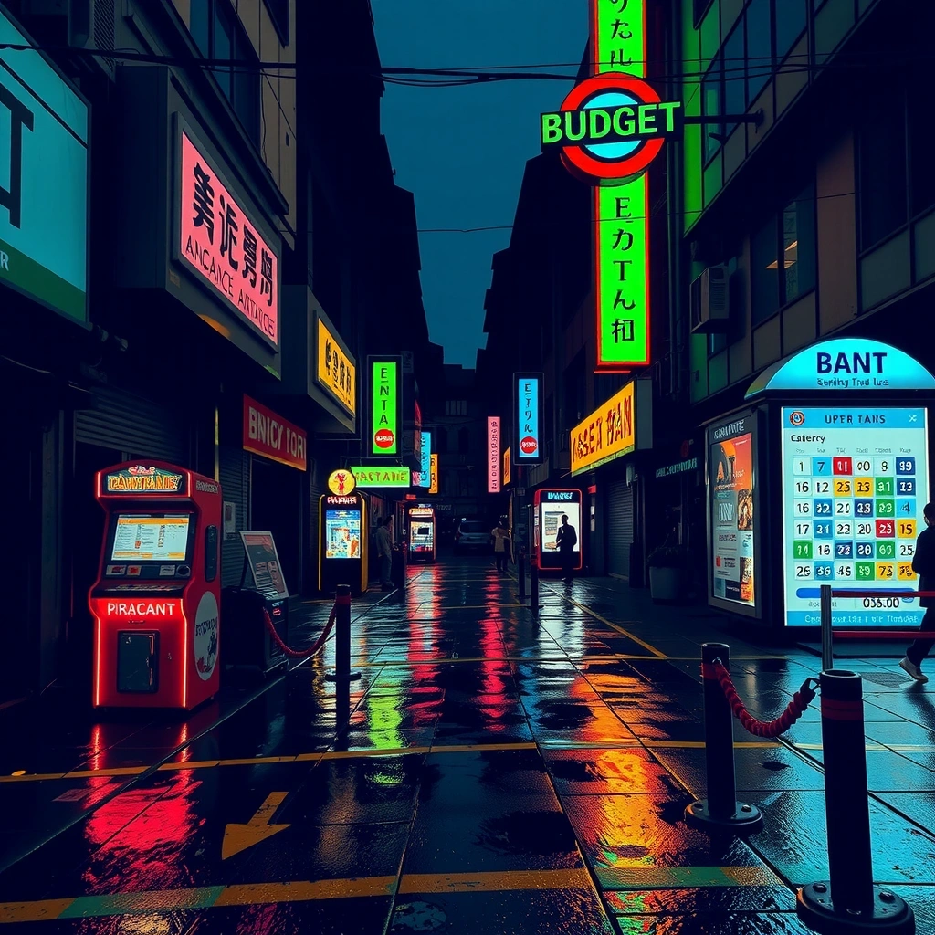 Budget planning game interface